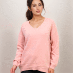 Πλεκτή Μπλούζα Oversized V Με Lurex