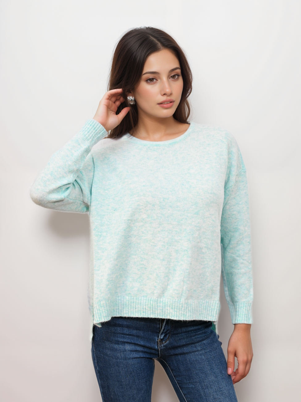 8228-5_X-Design Γυναικεία πλεκτή μπλούζα - Image 1