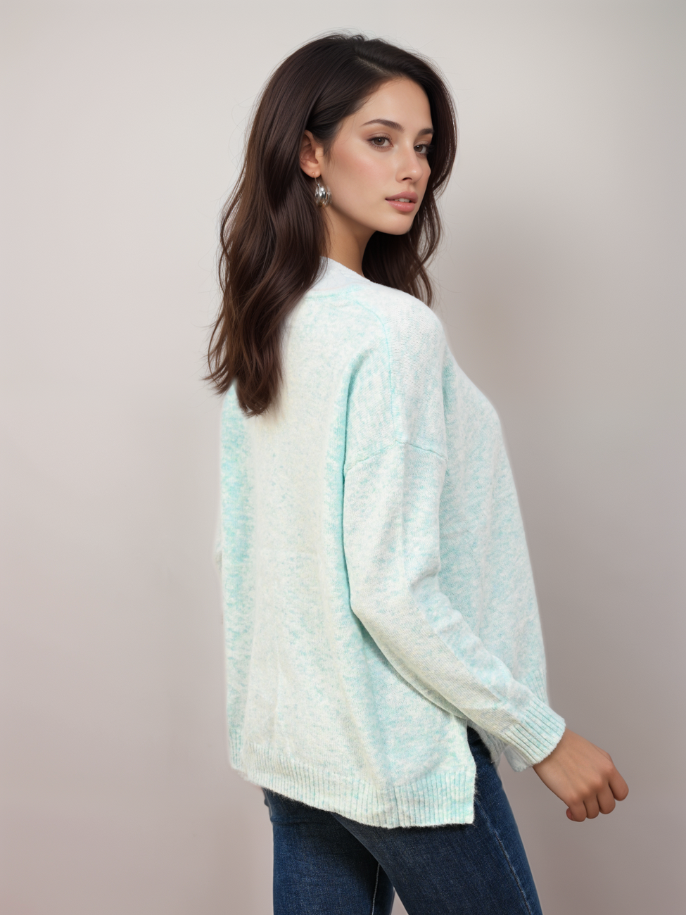 8228-6_X-Design Γυναικεία πλεκτή μπλούζα - Image 2