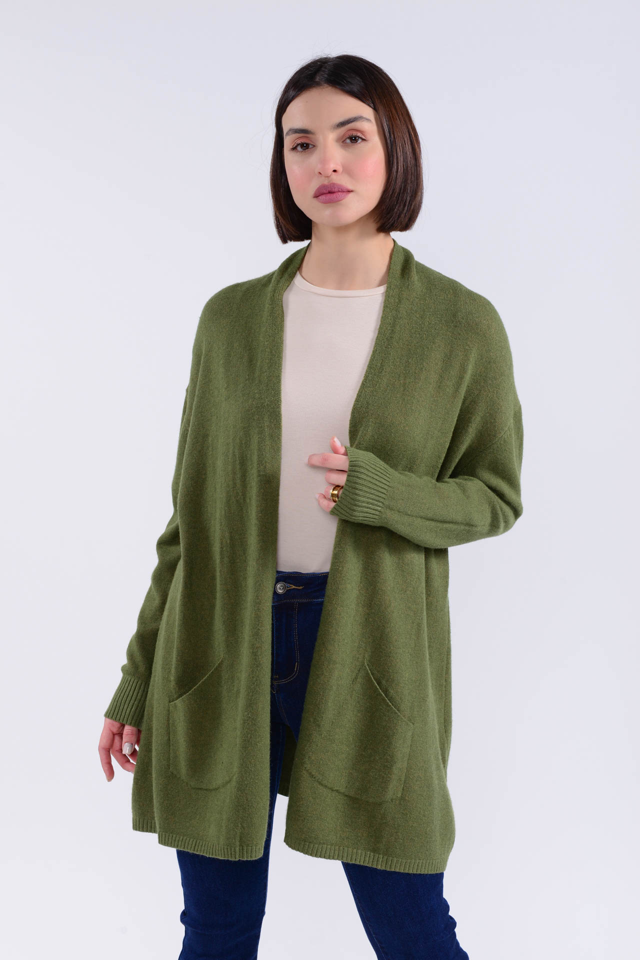 D-213 Πλεκτή Ζακέτα Μακριά - Image 6