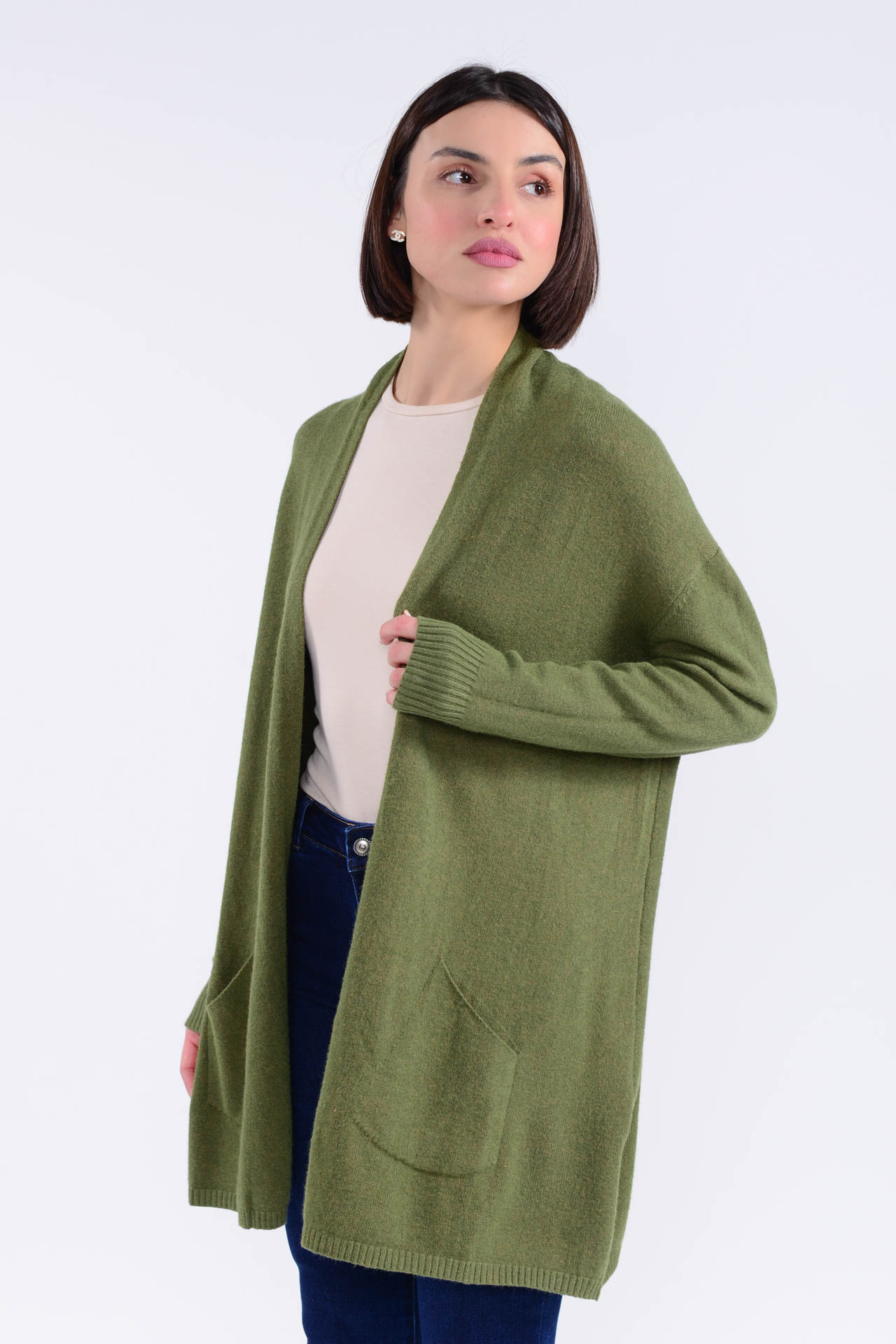 D-215 Πλεκτή Ζακέτα Μακριά - Image 9