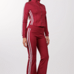 Σετ Με Ρίγα Ελαστική Ζακέτα, Ψηλόμεσο Παντελόνι