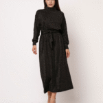 Φόρεμα Λούρεξ Μάξι Με Κλειστό Λαιμό