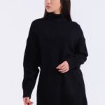 Πλεκτό Φόρεμα Με Ζιβάγκο