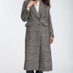Παλτό Μακρύ Με Σταυρωτό Κούμπωμα