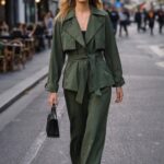 Σετ Τζάκετ Και Παντελόνι Με Ζώνη